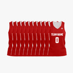 iAthletic Womens Reversible Training Jersey Team Pack - Red/White