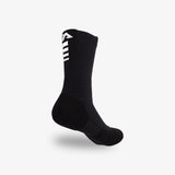 Elite Performance Crew Socks - Black/White