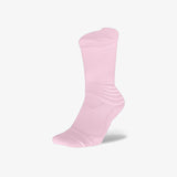 Elite Performance Crew Socks - Pink/White