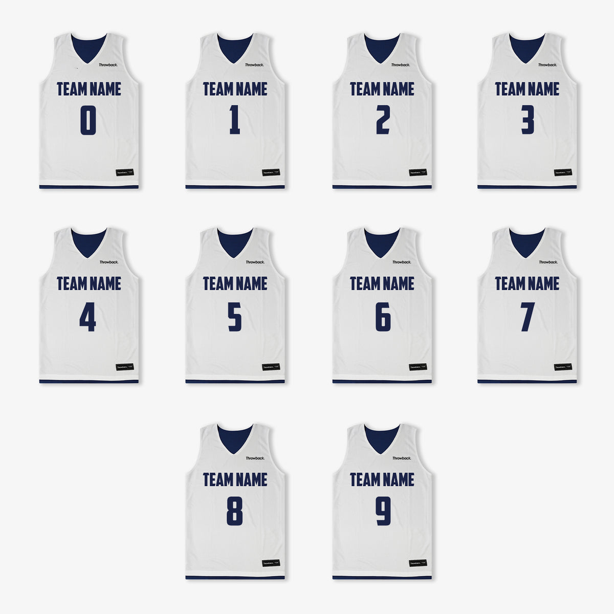 Elite Game Reversible Jerseys (Team Pack) - Navy/White