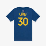 Stephen Curry Golden State Warriors Name & Number NBA Youth T-Shirt - Blue