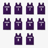 Elite Game Reversible Jerseys (Team Pack) - Purple/White