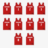 Elite Game Reversible Jerseys (Team Pack) - Red/White