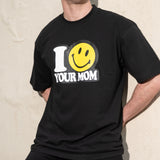 Smiley Your Mom T-Shirt - Black
