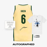 Autographed Josh Green Australian Boomers 2023 FIBA Basketball World Cup Jersey - Green