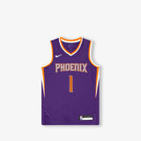 Devin Booker Phoenix Suns Icon Edition Kids Swingman Jersey - Purple