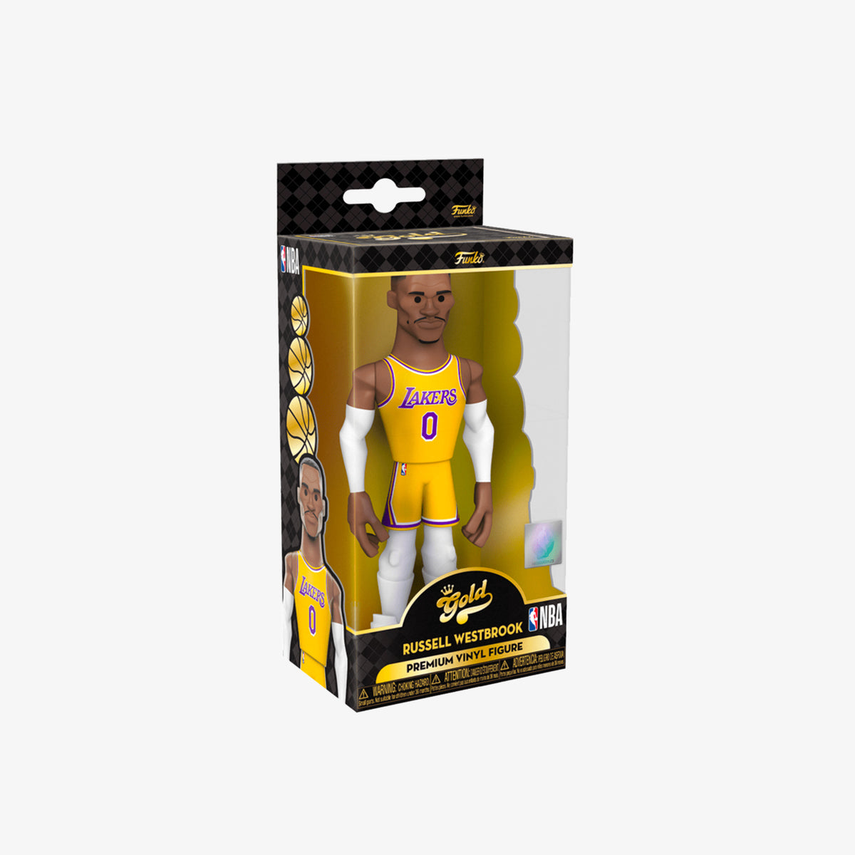 Russell Westbrook Los Angeles Lakers City Edition Mixtape 5&quot; Vinyl Gold