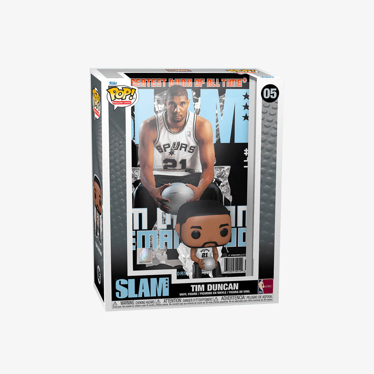 Tim Duncan San Antonio Spurs SLAM NBA Pop! Vinyl