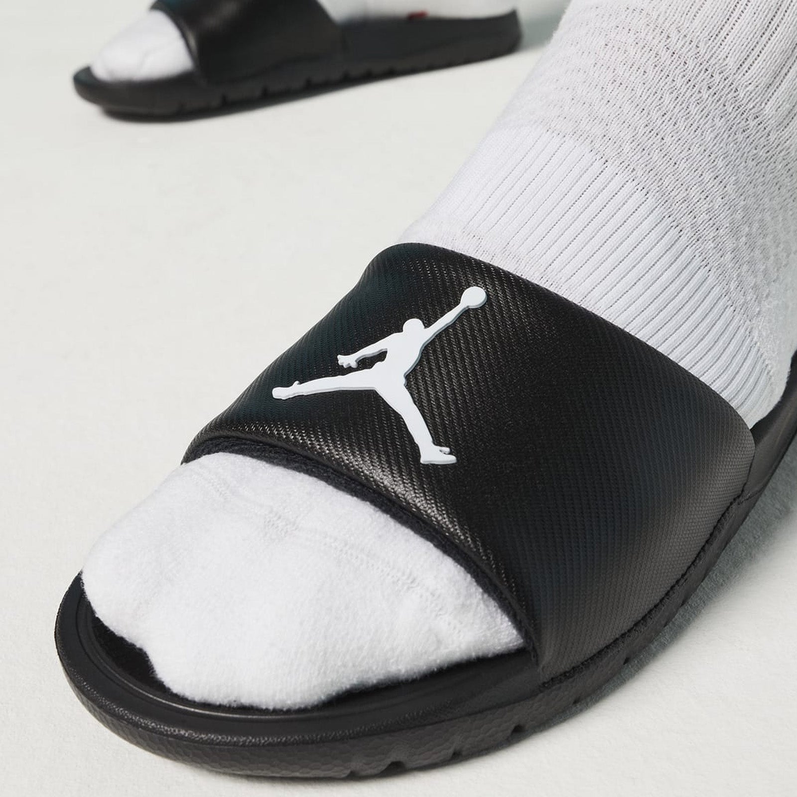 Jordan Break Slide Black White Throwback