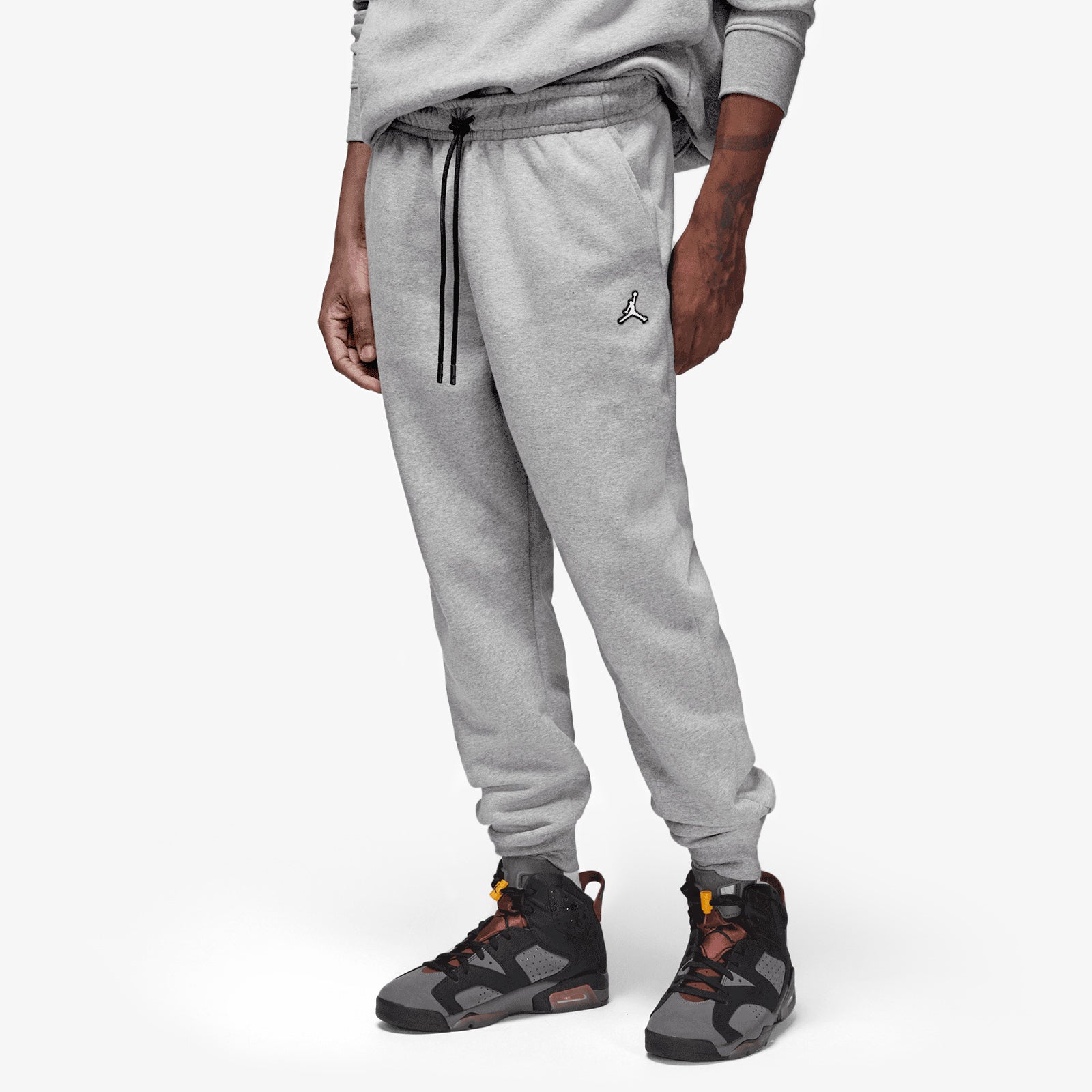 Jordan Essentials Brooklyn Fleece Pants - Grey - Throwback