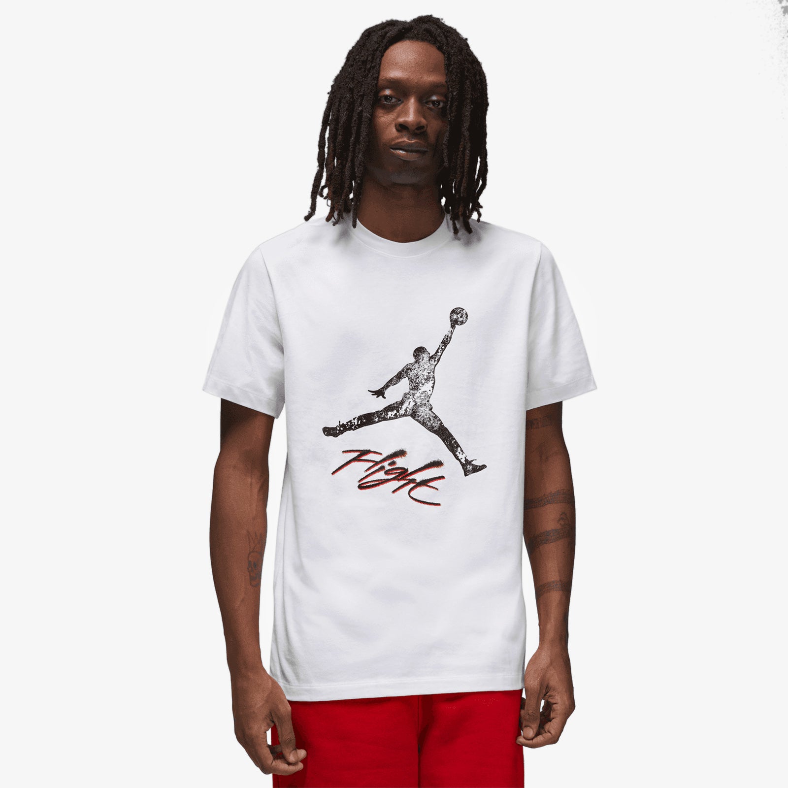 White hot sale jordans shirt