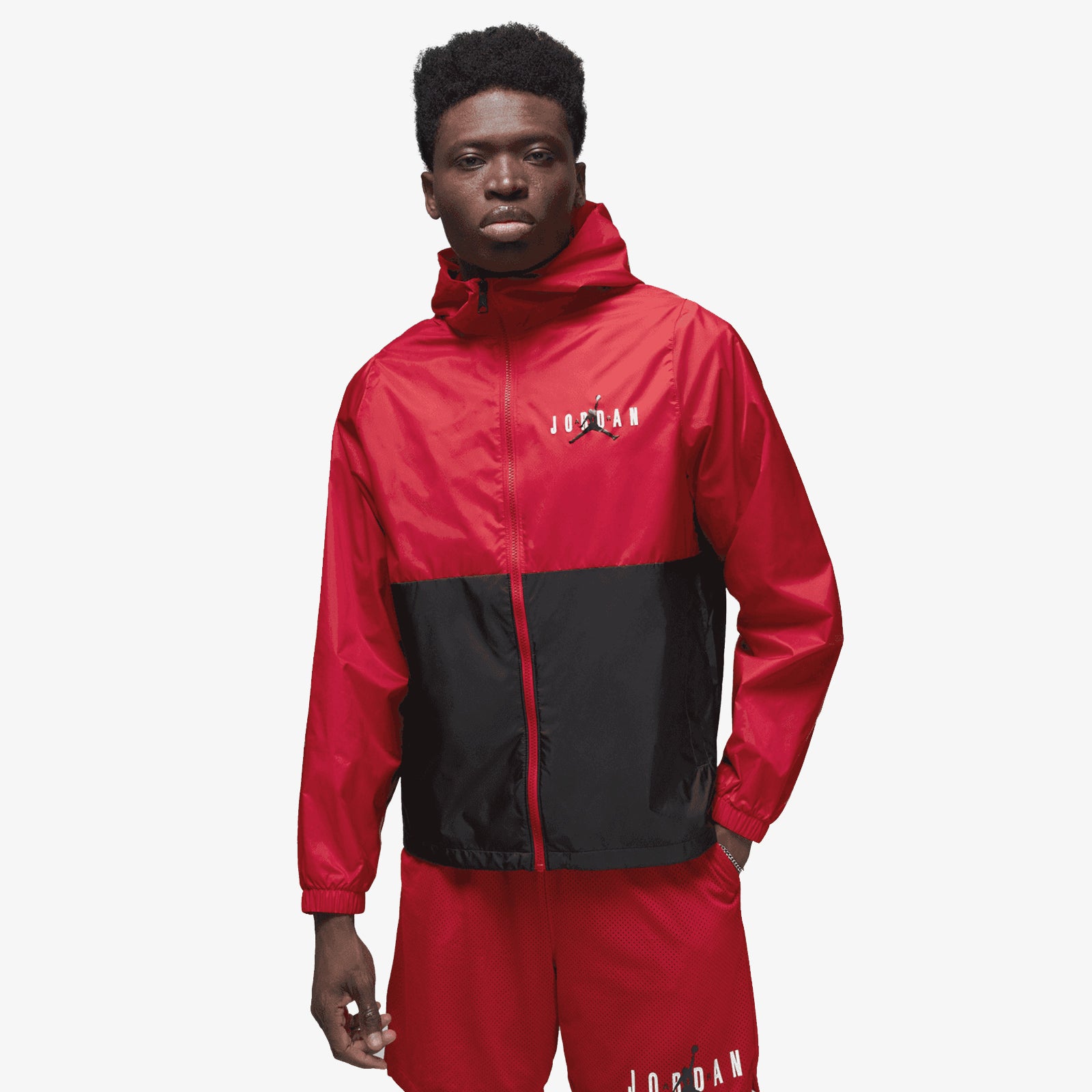 Jordan Essentials Woven Jacket - Red/Black – Throwback