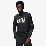 Jordan Flight MVP Graphic Fleece Crew-Neck Sweatshirt - Black