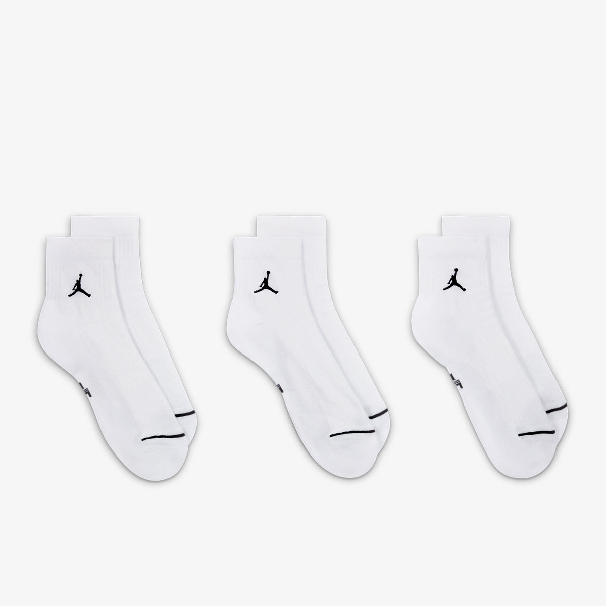 Jumpman Everyday Ankle Socks (3 Pairs) - White