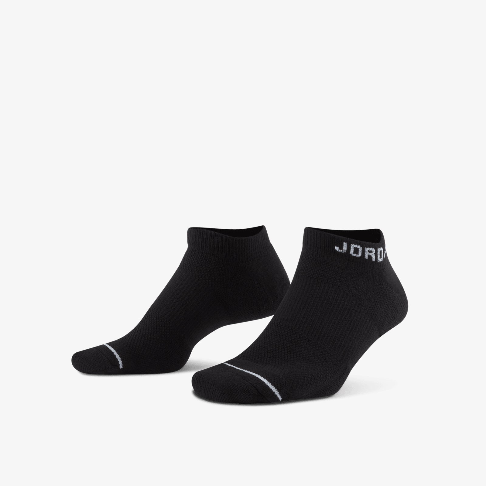 Jumpman Everyday Max No Show Socks 3 Pairs Black White Red