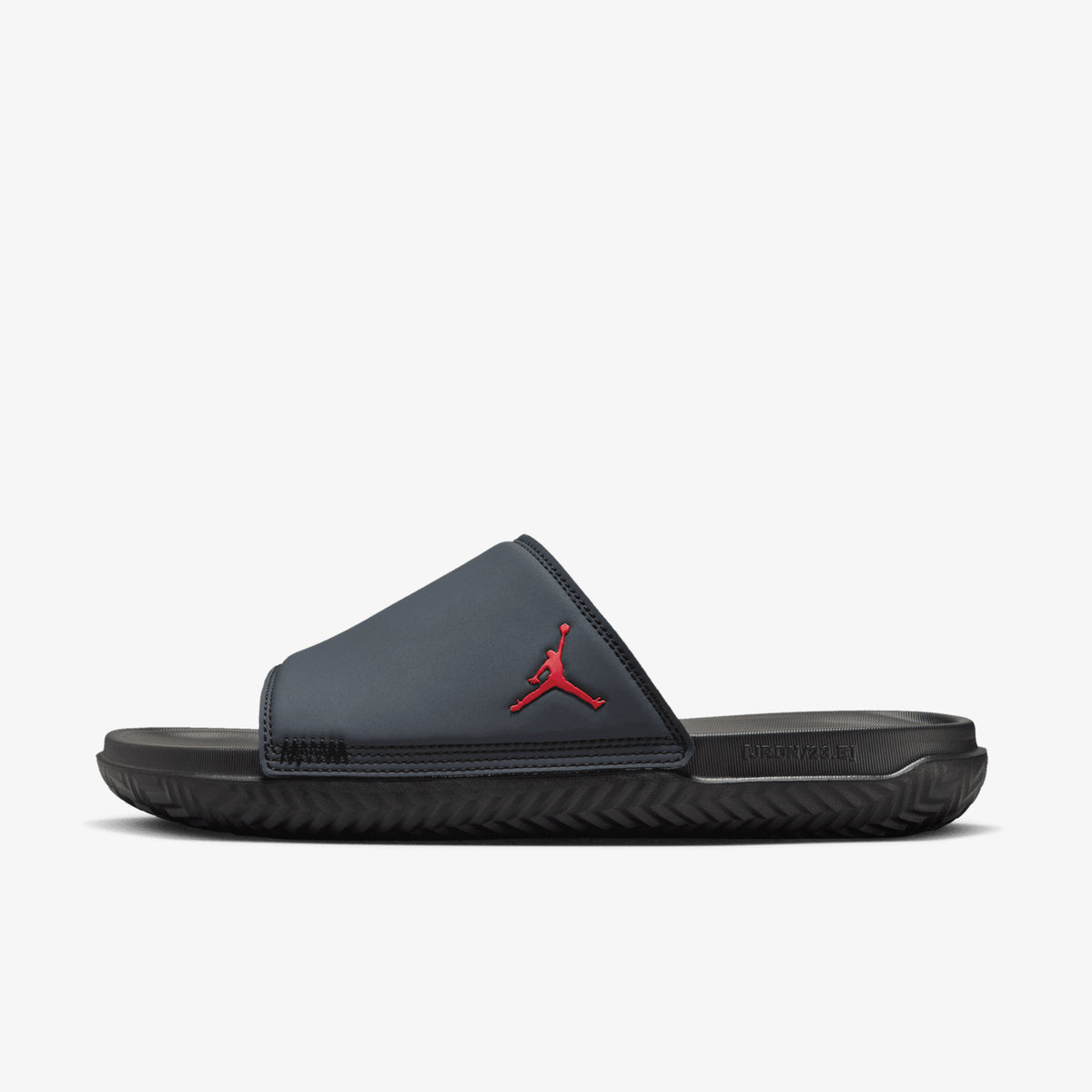 Black jordan slides discount