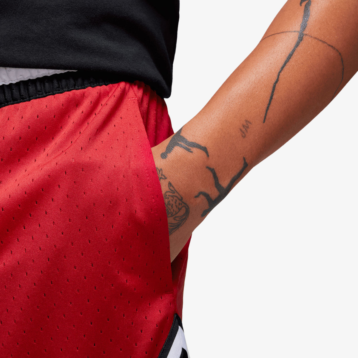 Jordan Sport Dri-FIT Diamond Shorts - Red/White