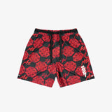 Zion Mesh Print Shorts - Red