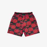 Zion Mesh Print Shorts - Red