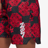 Zion Mesh Print Shorts - Red