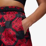 Zion Mesh Print Shorts - Red
