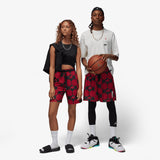Zion Mesh Print Shorts - Red