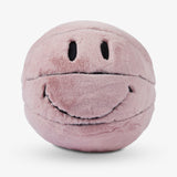 Smiley Sherpa Basketball Pillow - Blush