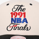 1991 NBA Finals Pro Crown Snapback - White