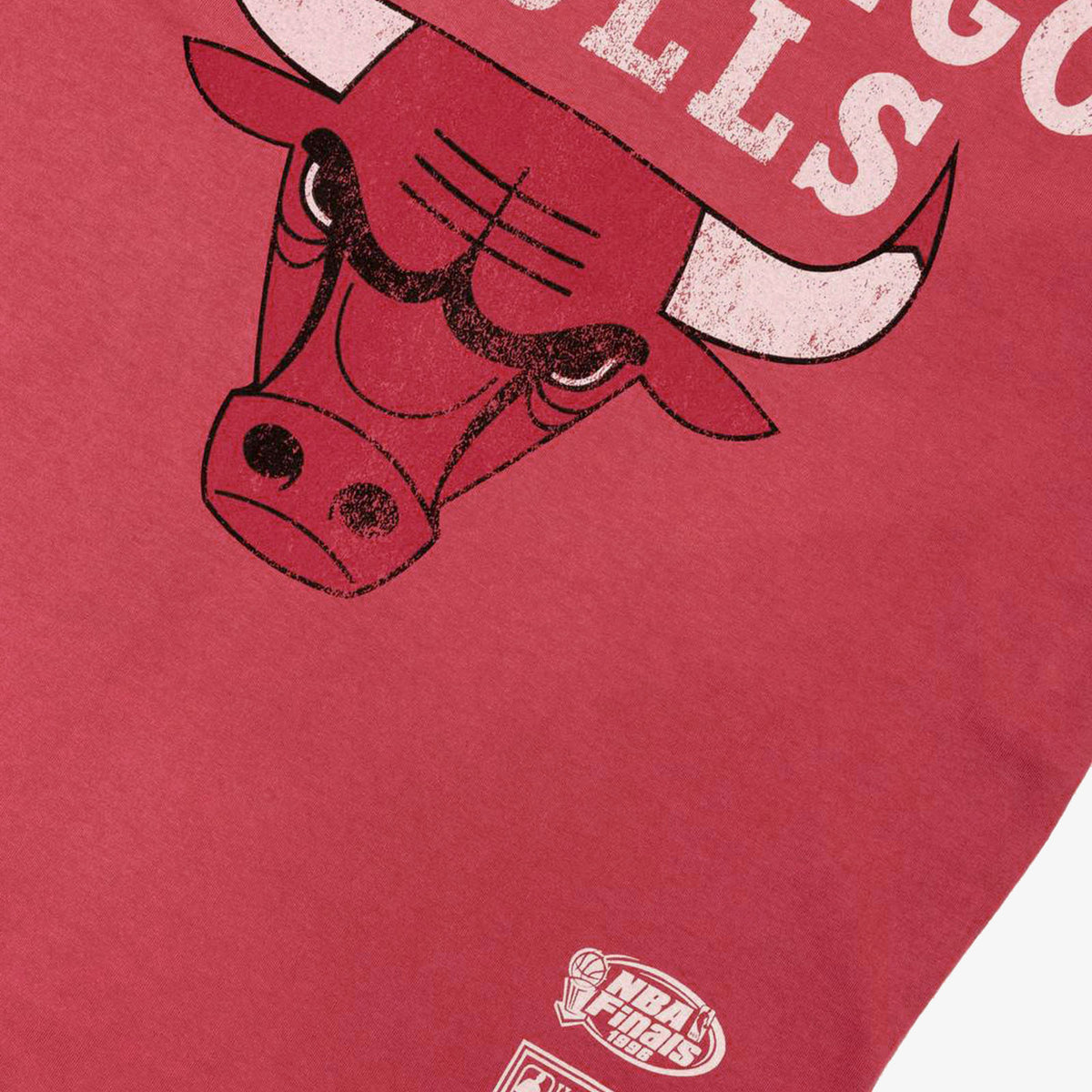 Chicago Bulls Washed Team Logo Red T-Shirt