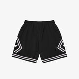 Chicago Bulls White Logo Swingman Shorts - Black