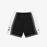 Los Angeles Lakers White Logo Swingman Shorts - Black