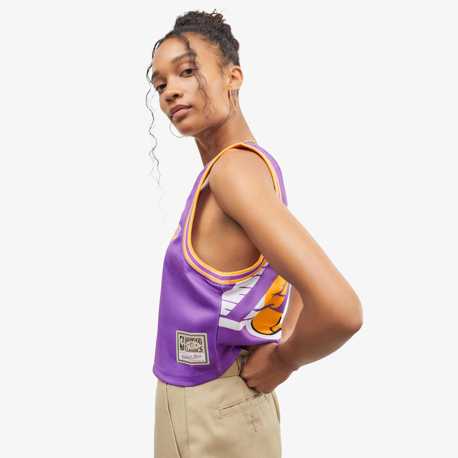 WMNS Mitchell & Ness Los Angeles Lakers Women's Big Face 4.0 Crop