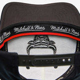 Chicago Bulls All Black Logo Classic Red Snapback