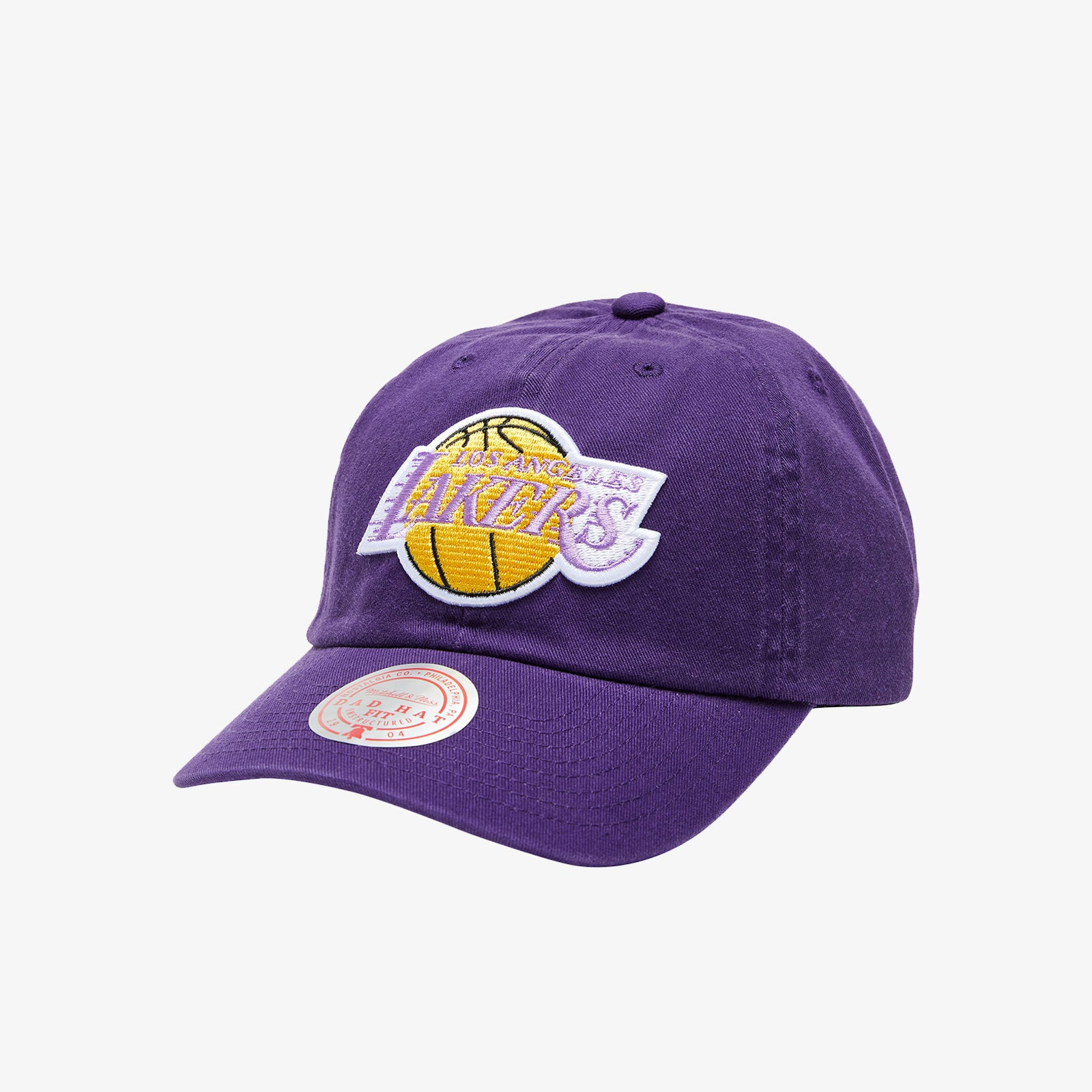 Mitchell & Ness Los Angeles Lakers Golden Hour Glaze Purple Dadhat  Strapback Hat, CURVED HATS, CAPS