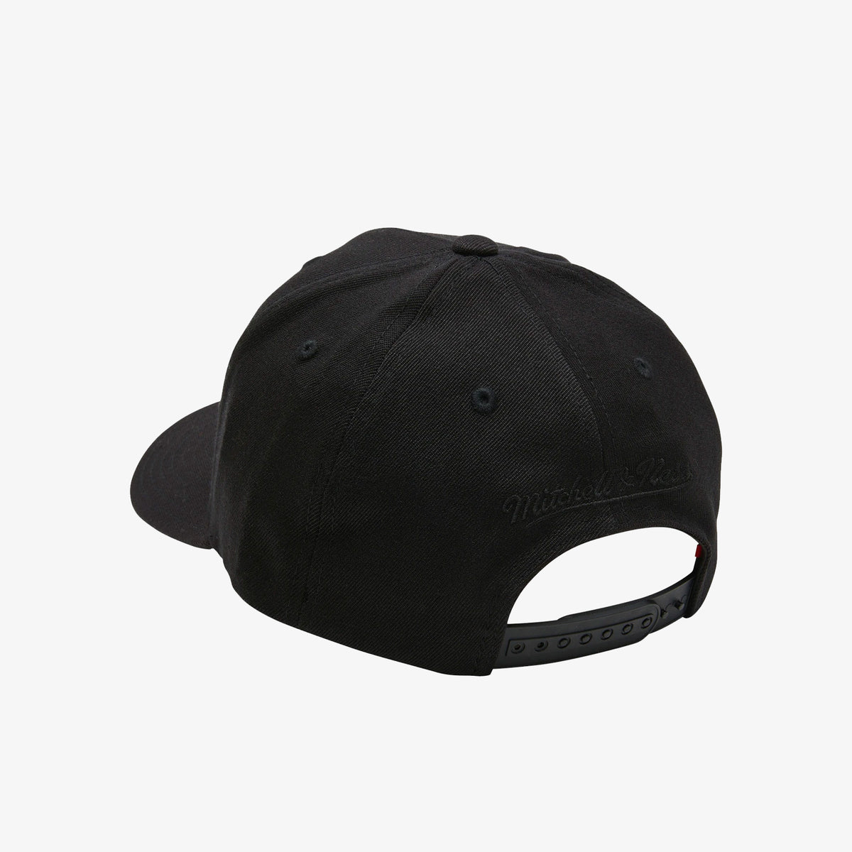 Milwaukee Bucks All Black Logo Classic Red Snapback