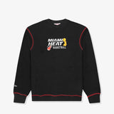 Miami Heat Basketball Crew Sweatshirt - Black