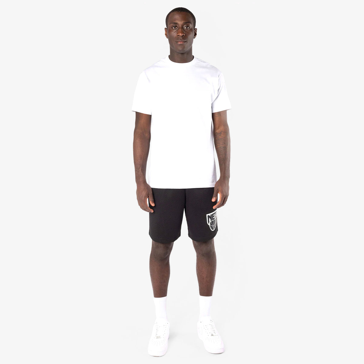 New Jersey Nets Mesh Court Shorts - Black