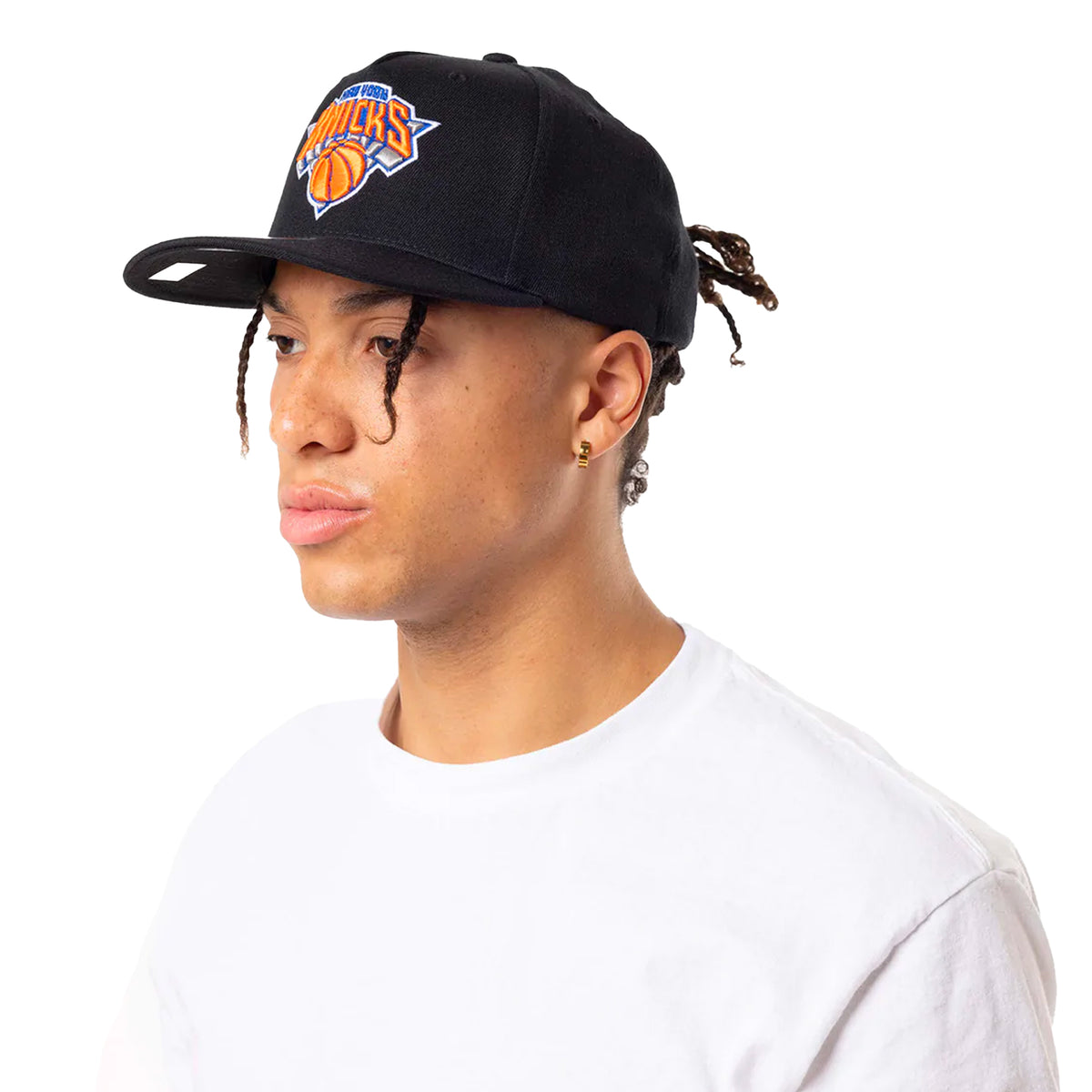 New York Knicks Colour Team Logo Classic Redline Snapback - Throwback