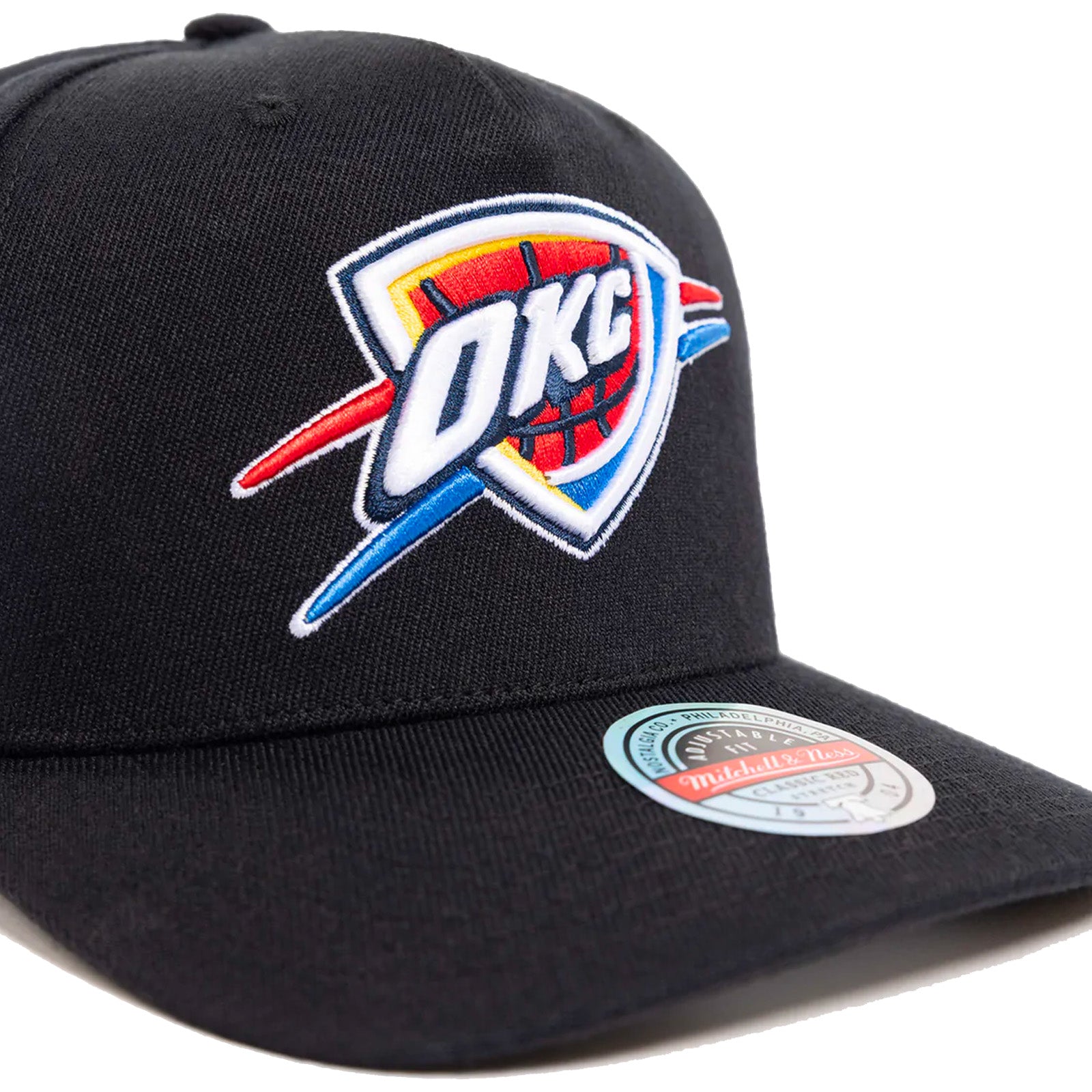 Oklahoma City Thunder Colour Team Logo Classic Redline Snapback – Throwback