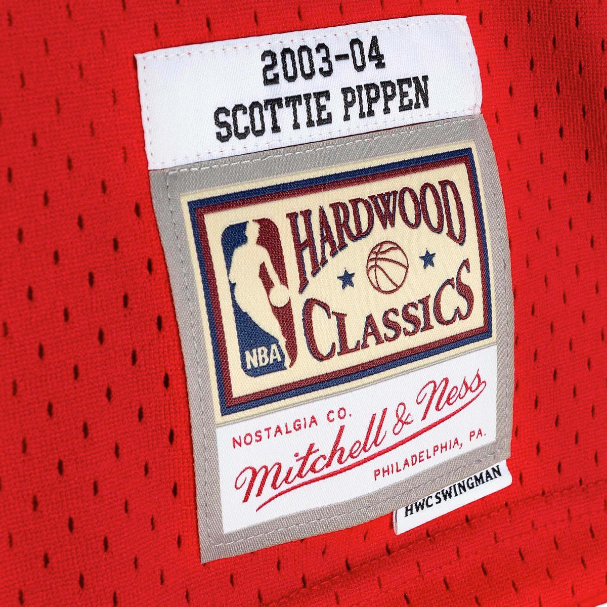  Mitchell & Ness Scottie Pippen Chicago Bulls NBA Throwback HWC  Jersey - Red : Sports & Outdoors