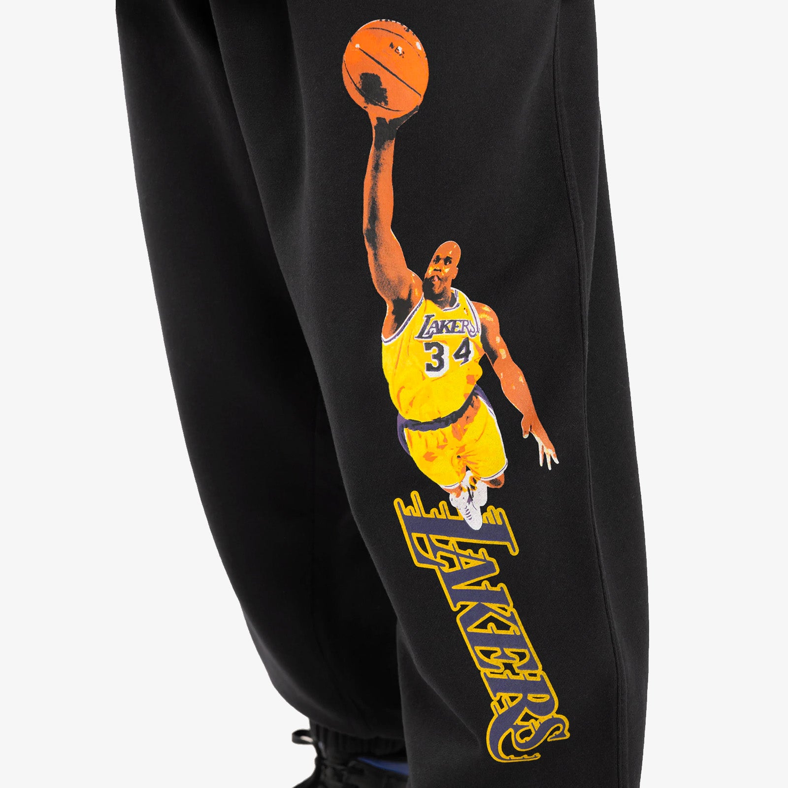 Mitchell & Ness x NBA Lakers Slap Sticker Black Sweatpants