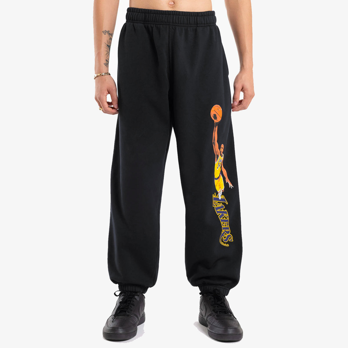 Shaquille O&#39;Neal Los Angeles Lakers Player Sweatpants - Faded Black