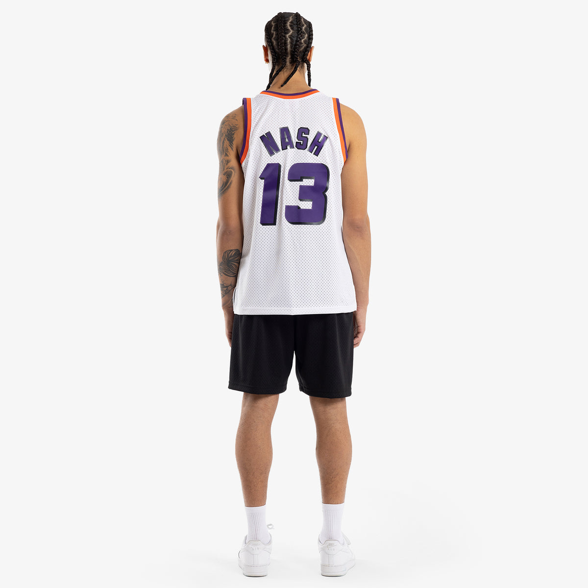 NASH#13 Phoenix Suns White NBA Jersey