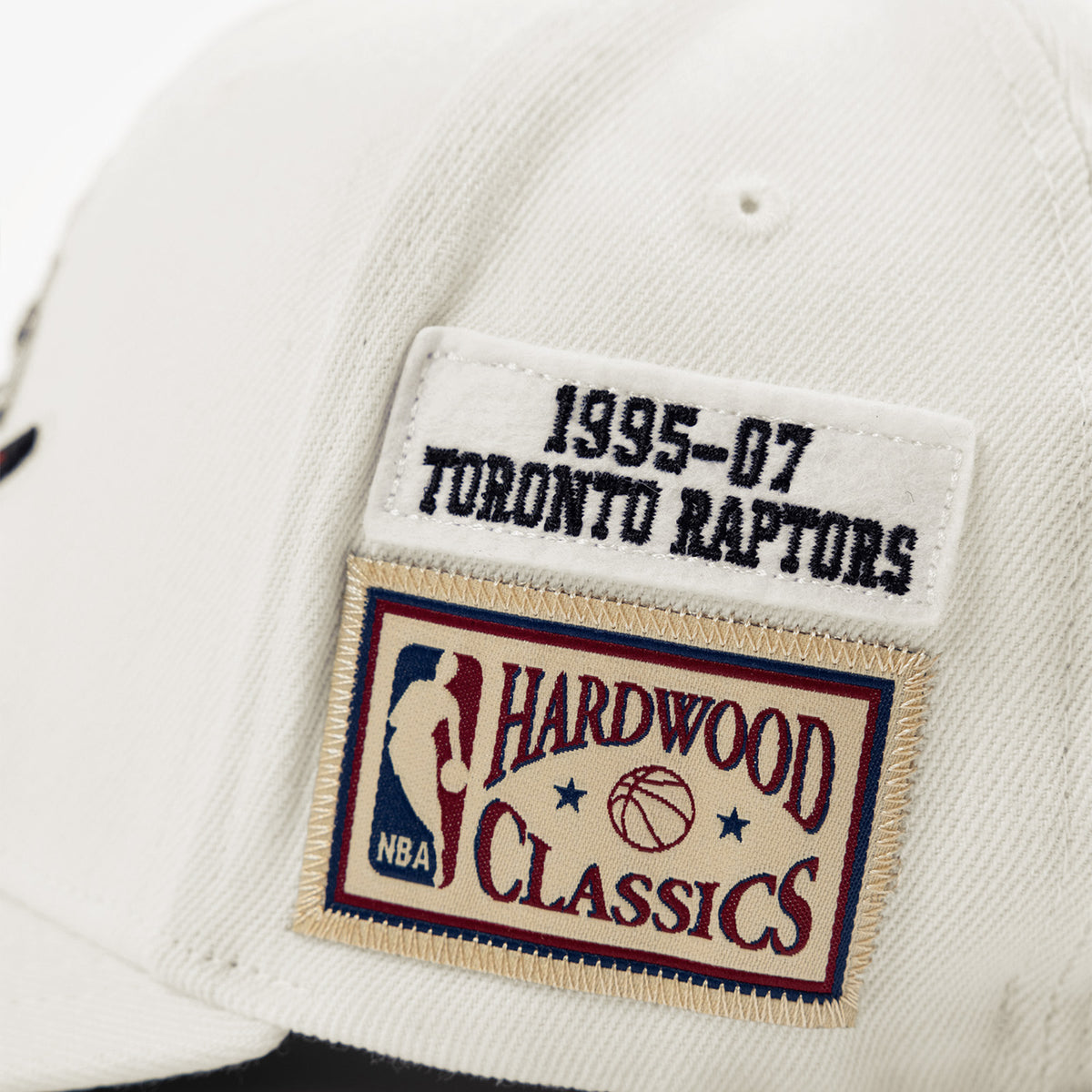 Toronto Raptors HWC Patch Classic Redline Snapback - Cream