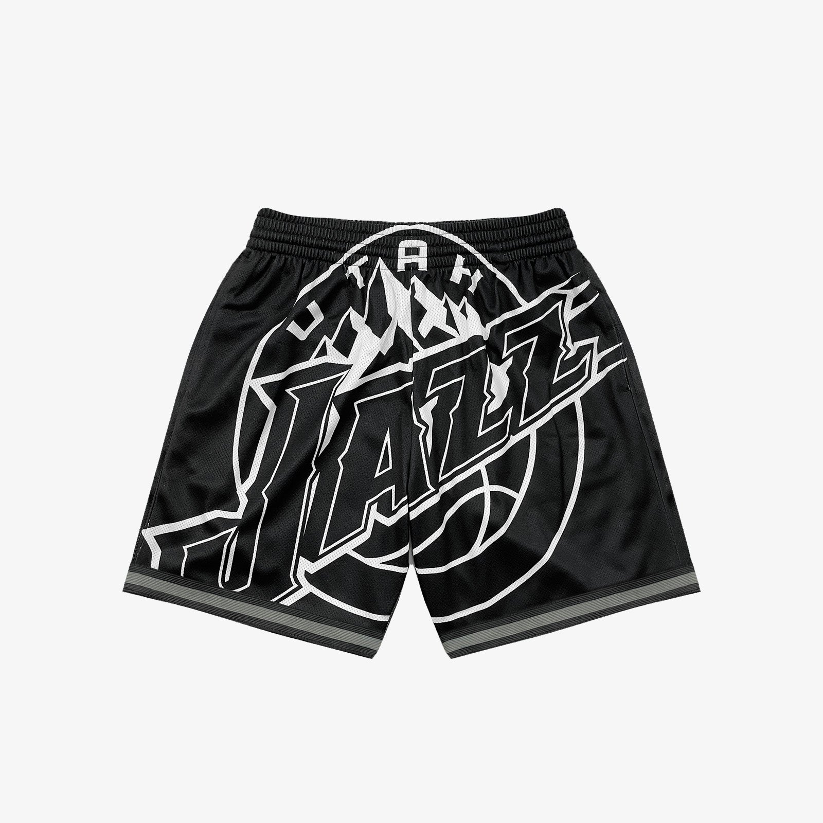 Utah Jazz Big Face 3.0 Shorts Black Throwback