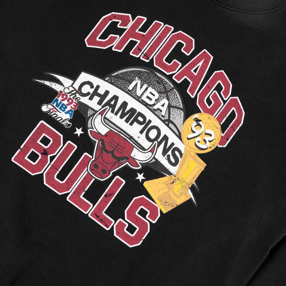 Shop Mitchell & Ness Chicago Bulls NBA Script Flight Hoodie