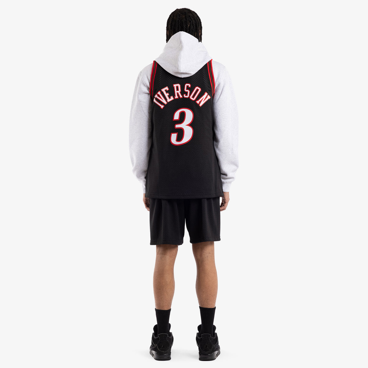 Allen Iverson Philadelphia 76ers 97 98 HWC Swingman Jersey Black