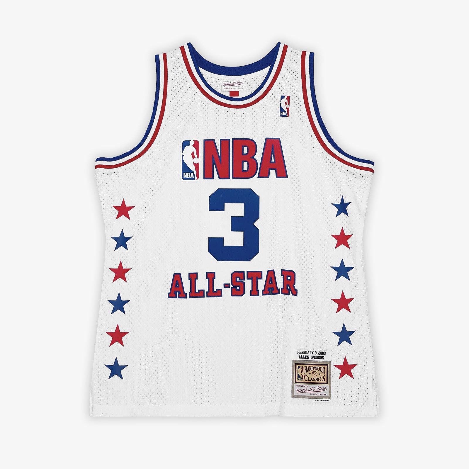 Lids Allen Iverson Eastern Conference Mitchell & Ness Hardwood Classics  2002 NBA All-Star Game Authentic Jersey - White