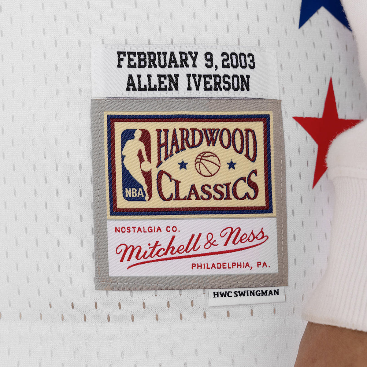 Allen Iverson Eastern Conference Mitchell & Ness Hardwood Classics 2002 NBA  All-Star Game Authentic Jersey - White