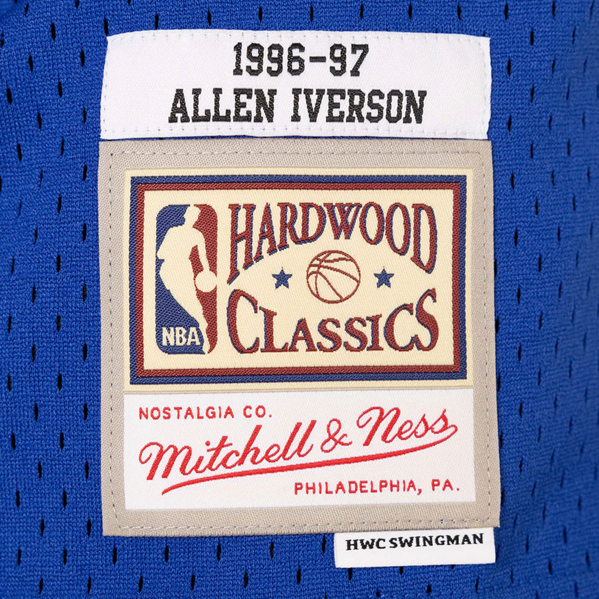 Allen Iverson Philadelphia 76ers Mitchell & Ness 1996-97 Hardwood Classics Swingman Jersey - Royal